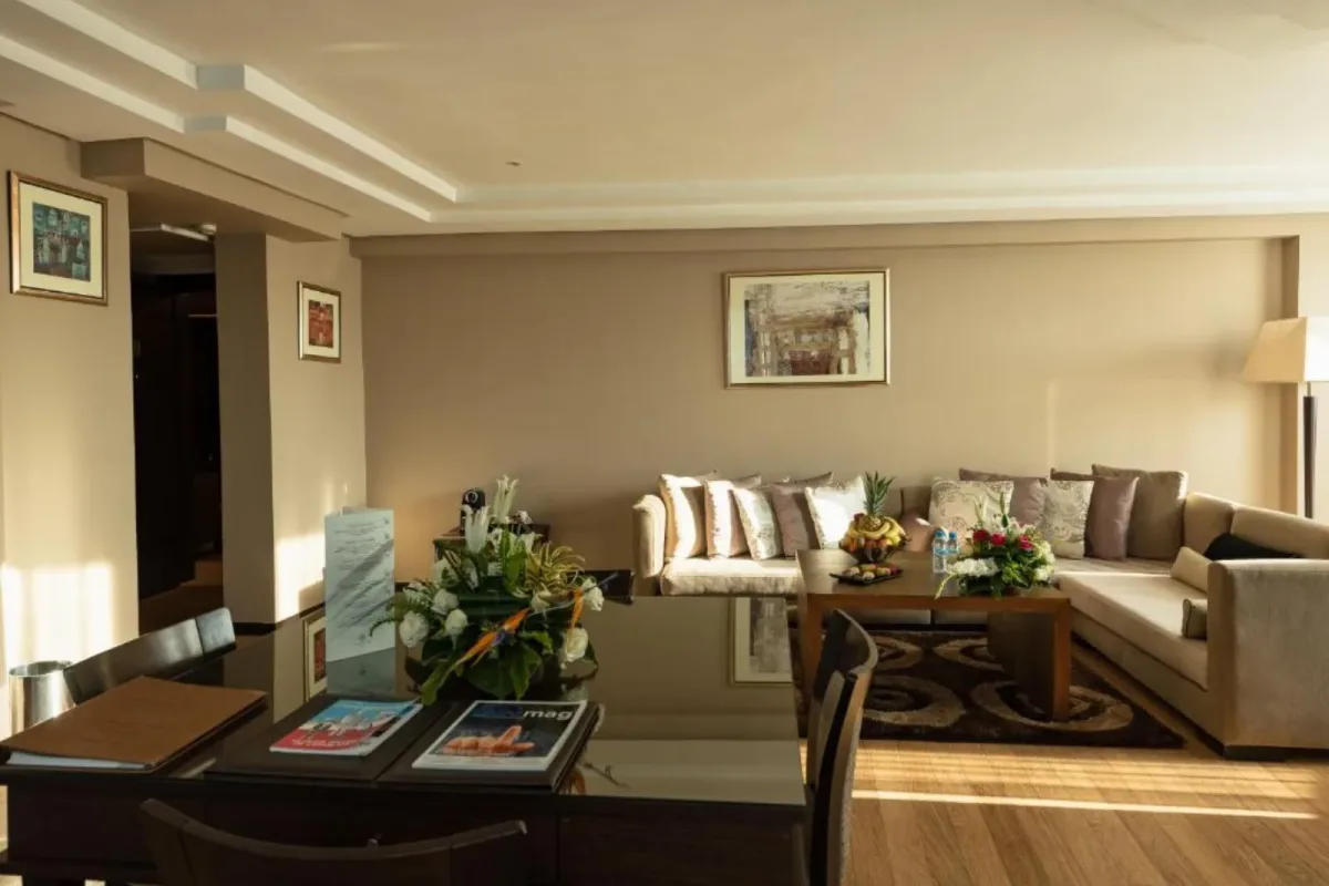 Sala de estar de la Suite Ambassadeur
