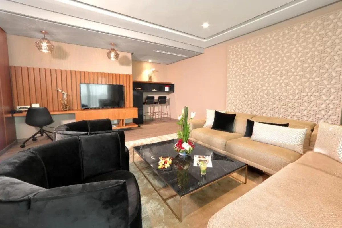 Sala de estar de la Suite Anfa